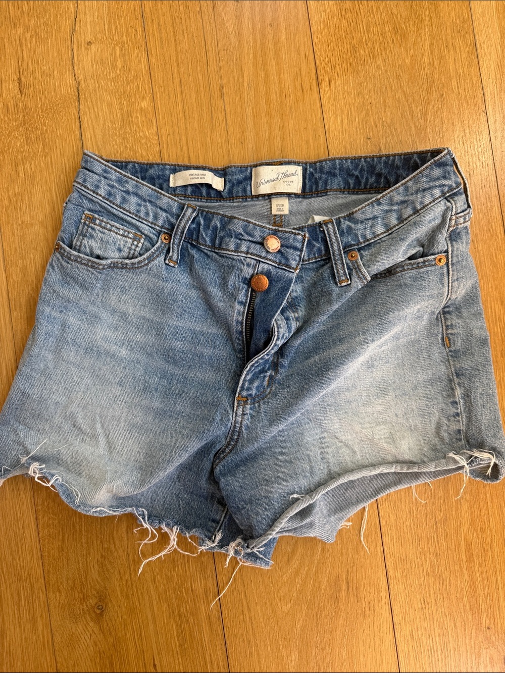 Levi's Light Wash Denim Cutoff Shorts